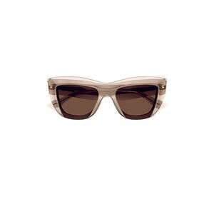 Bottega Veneta Edgy Yellow Square Sunglasses